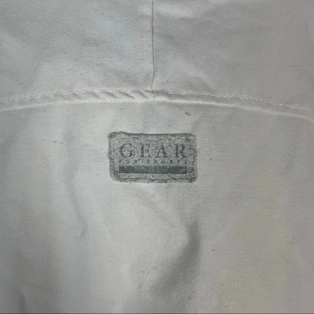 White & Teal Men's Windbreaker Pullover Jacket - Picture 8 of 11